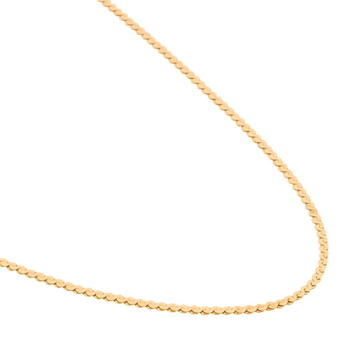 Second Hand 9ct Gold 20” Serpentine Chain Necklace