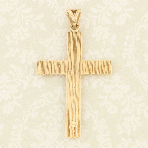 Large Diamond White Gold Celtic Cross Necklace