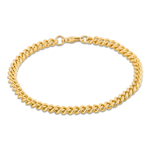 Second Hand 9ct Gold Flat Curb Bracelet – 9"