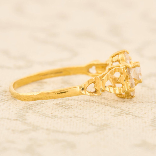 Second Hand 22ct Gold Paste Cluster Ring RH Jewellers