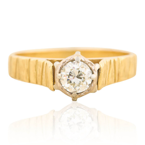 Vintage 18ct Gold Diamond Solitaire Engagement Ring - 0.40 carat