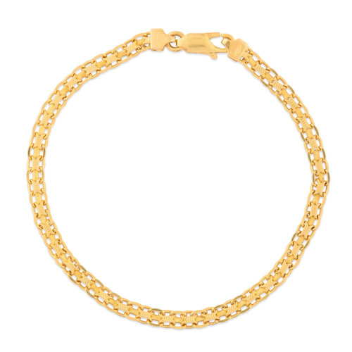 Second Hand 18ct Gold Twin Cable Bracelet Main View