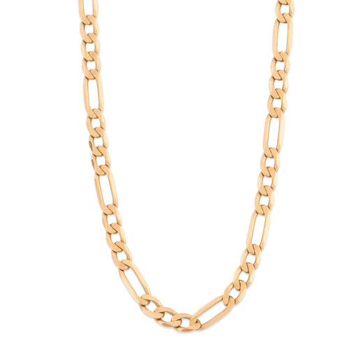 Second Hand 9ct Gold Figaro Chain Necklace - 20" - Main View