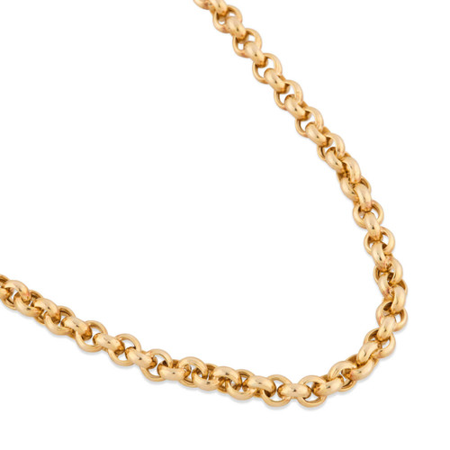 Second Hand 9ct Gold 20” Chunky Belcher Chain Necklace - Main View