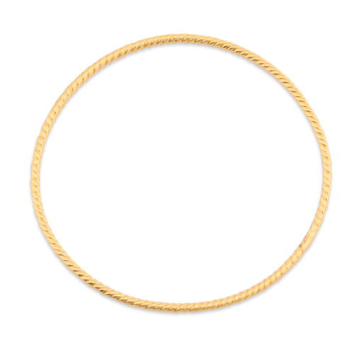Second Hand 18ct Gold Ropework Slave Bangle - Main View