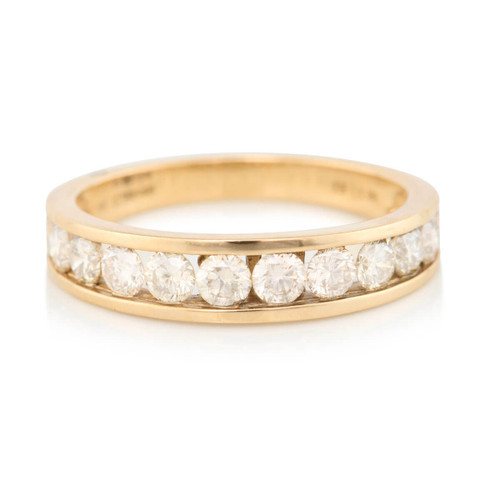 9ct Gold Channel Set Diamond Eternity Ring – 1 carat - Main View