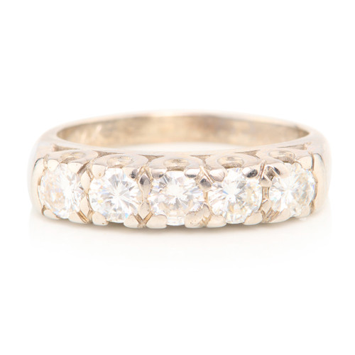Second Hand 14ct Gold 5 Stone Diamond Ring – 1 carat - Main View