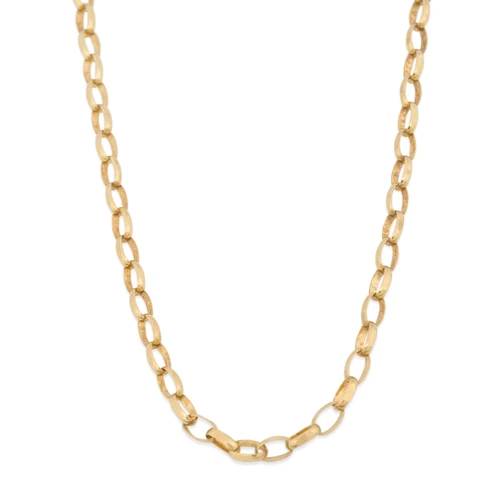 Second Hand 9ct Gold 28” Belcher Chain Necklace - Main View