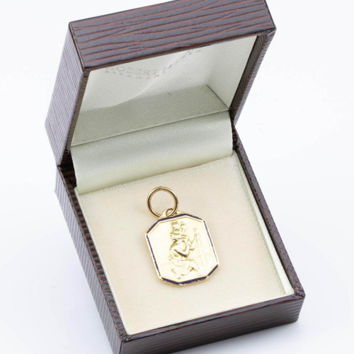 18ct Gold Bonded St Christopher Pendant - JV Jewellers & Pawnbrokers