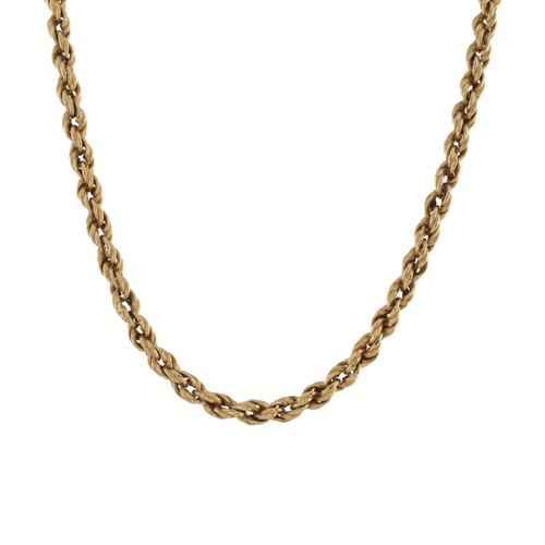 Pre Owned 9ct Gold 19” Rope Chain | RH 