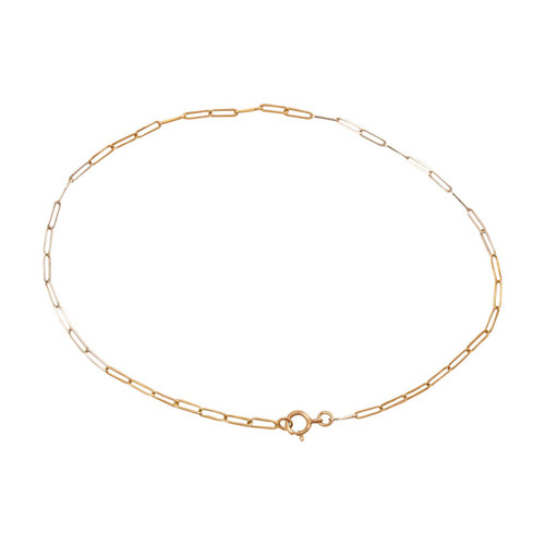 Second Hand Two Colour 18ct Gold Anklet