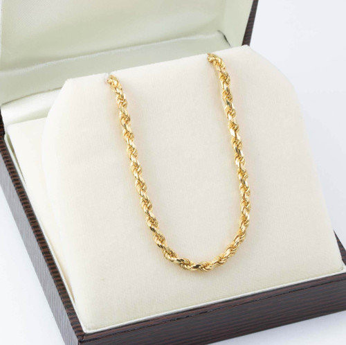 9ct Gold 20” Solid Rope Chain 