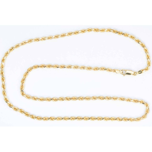 9ct Gold 20” Solid Rope Chain 