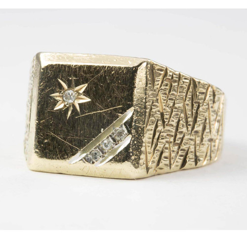 Second Hand 9ct Gold Diamond Ring RH Jewellers