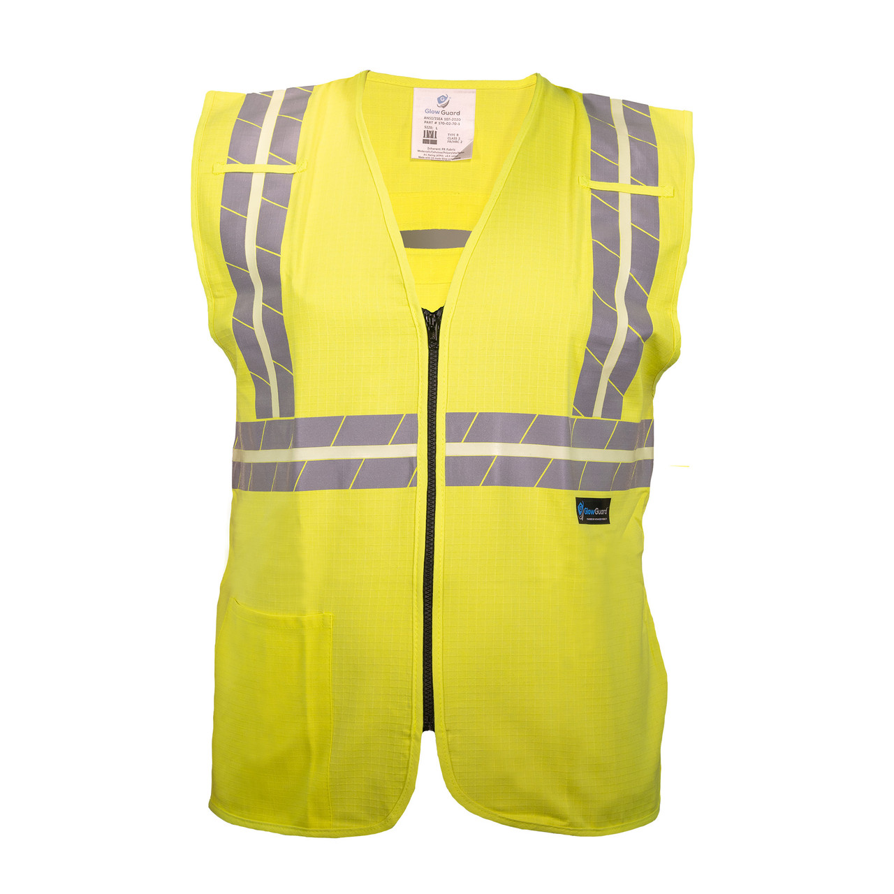 GlowGuard Class 2 FR Hi Vis Yellow Vest 170-02-70-1