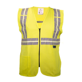 GlowGuard Class 2 Hi Vis Yellow Mesh Vest NFR-201