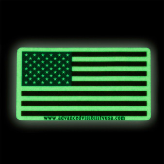 American Flag Glow Sticker