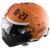 Open Face Scooter Helmet Osbe Gpa Aircraft Tornado Orange Army + Mask