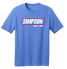 Simpson Usa Flag Blue Tee T Shirt