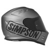 Simpson Venom Helmet Silver Logo