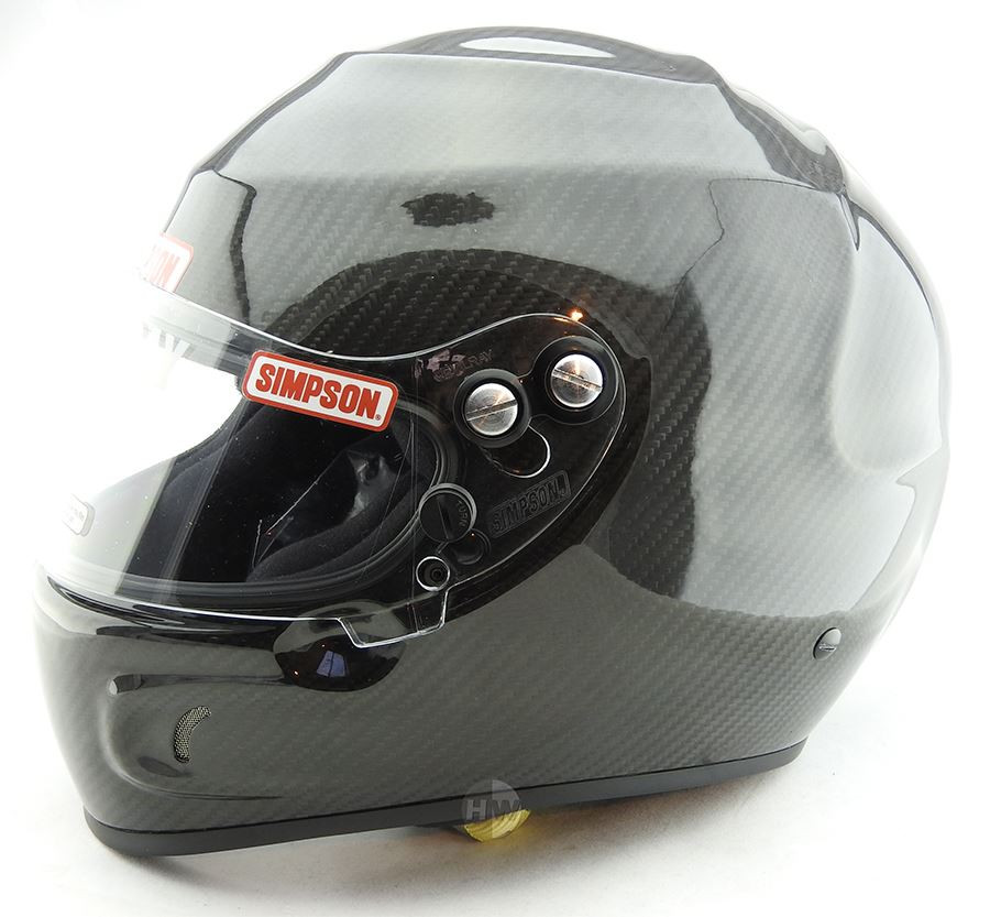 Simpson Carbon Devil Ray Helmet Snell 