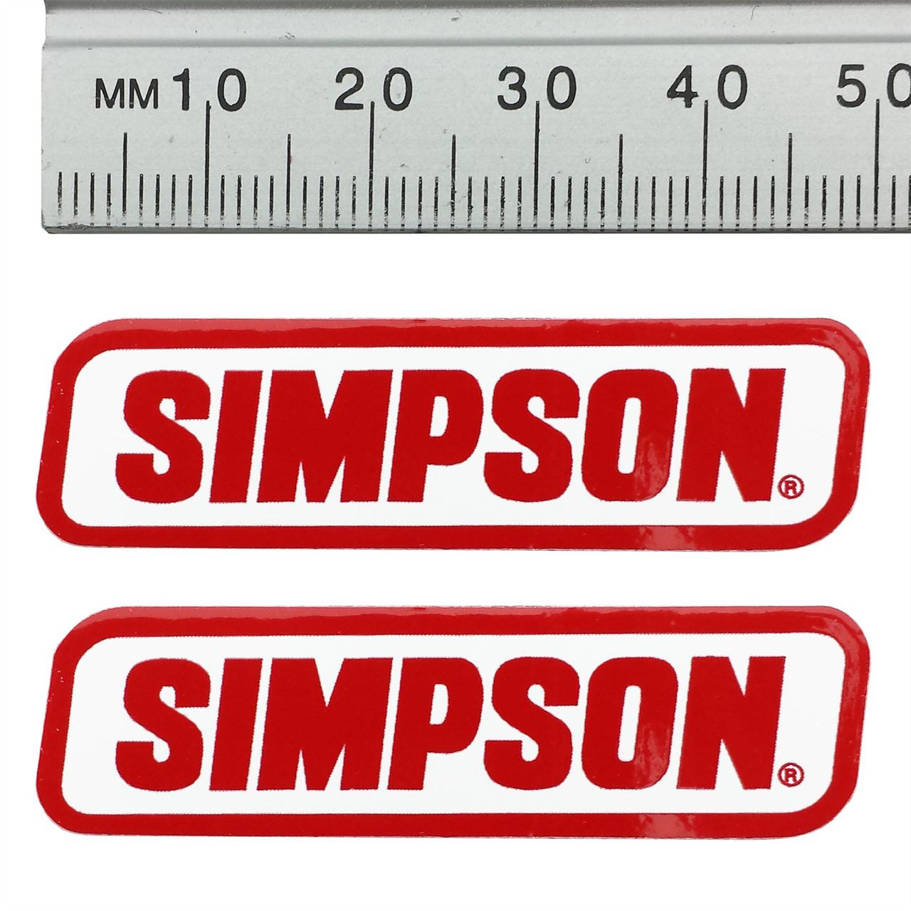 Simpson Genuine Stickers X2 Decal Set 50Mm X 15Mm Bandit Diamondback Speedway