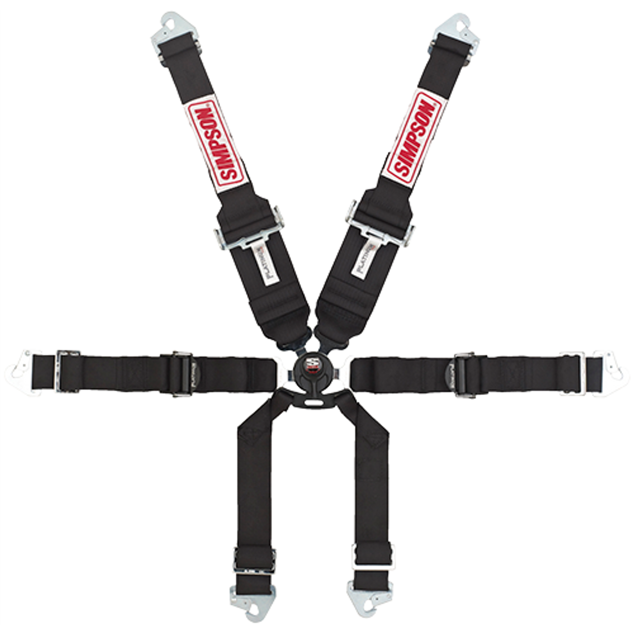 Simpson Harness CamLock, T-Bar, 2/3" Shoulders, 2" Lap Clip-In SFI 16.1