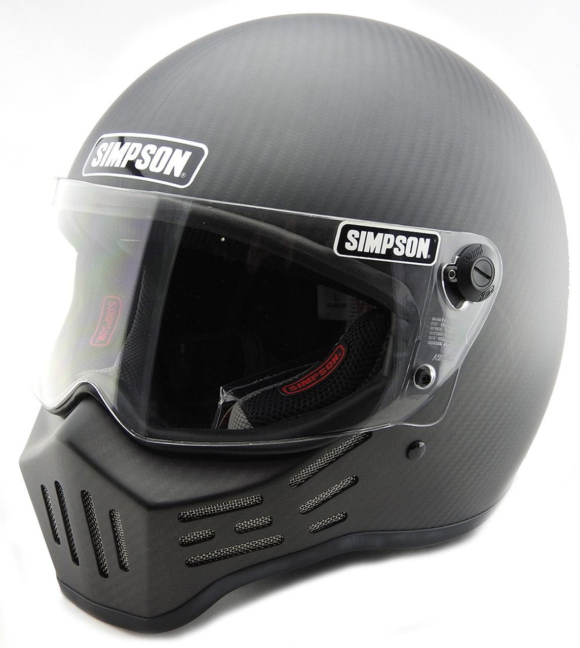 Simpson M30 Satin Carbon Fibre Helmet