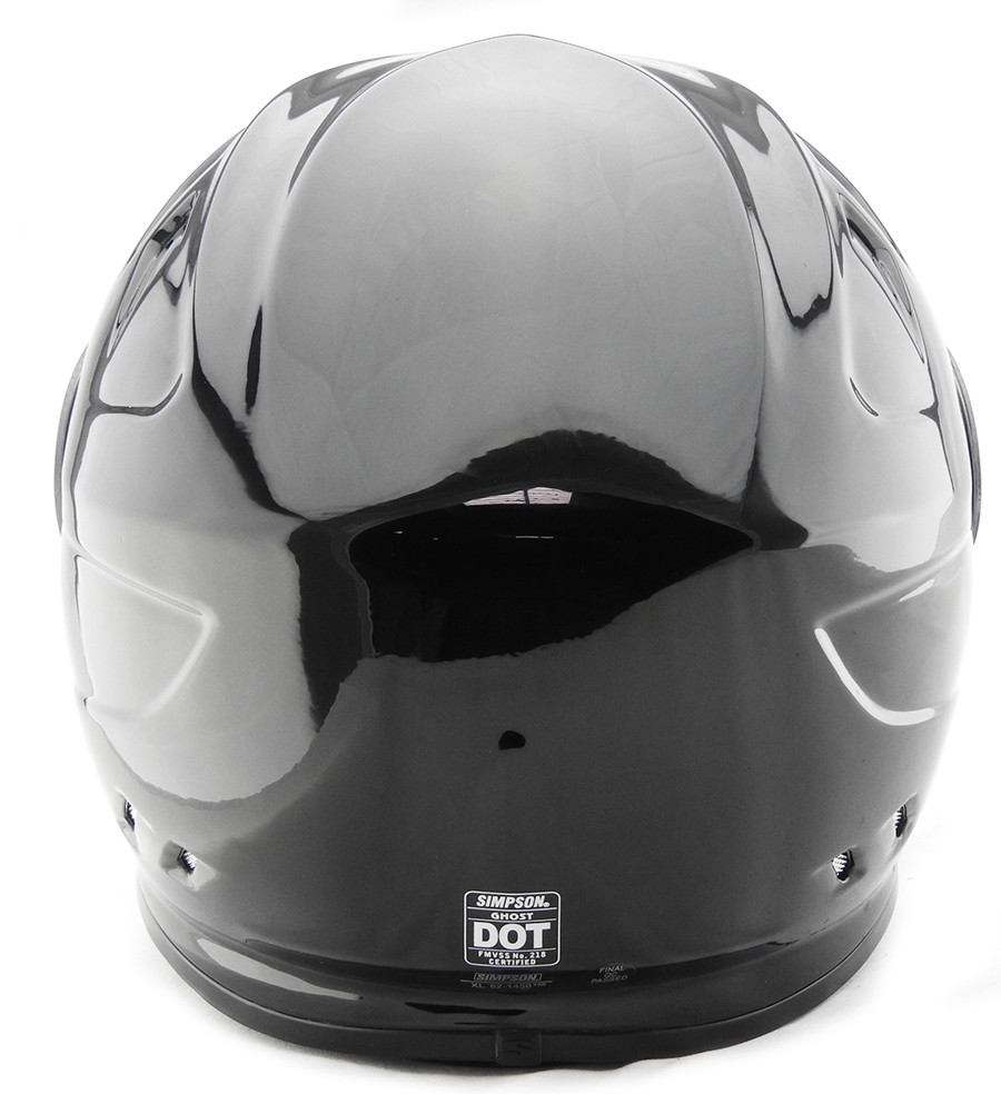 Simpson Venom Ghost Bandit Helmet Ece Road Legal Uk Gloss Black Xs-Xxl