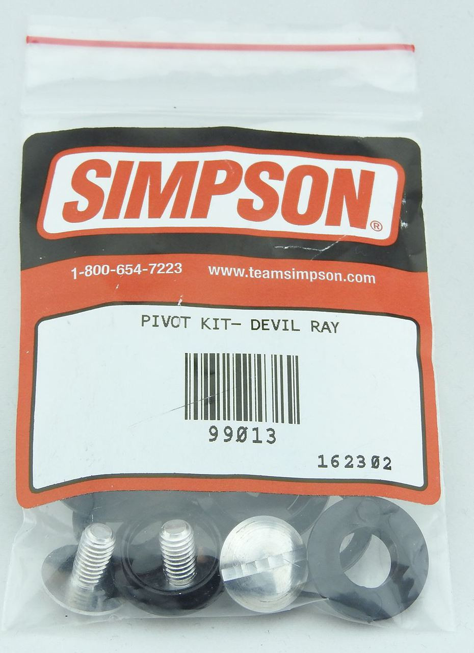 Simpson Helmet Visor Screw Pivot Set Kit For Devil Ray Uk