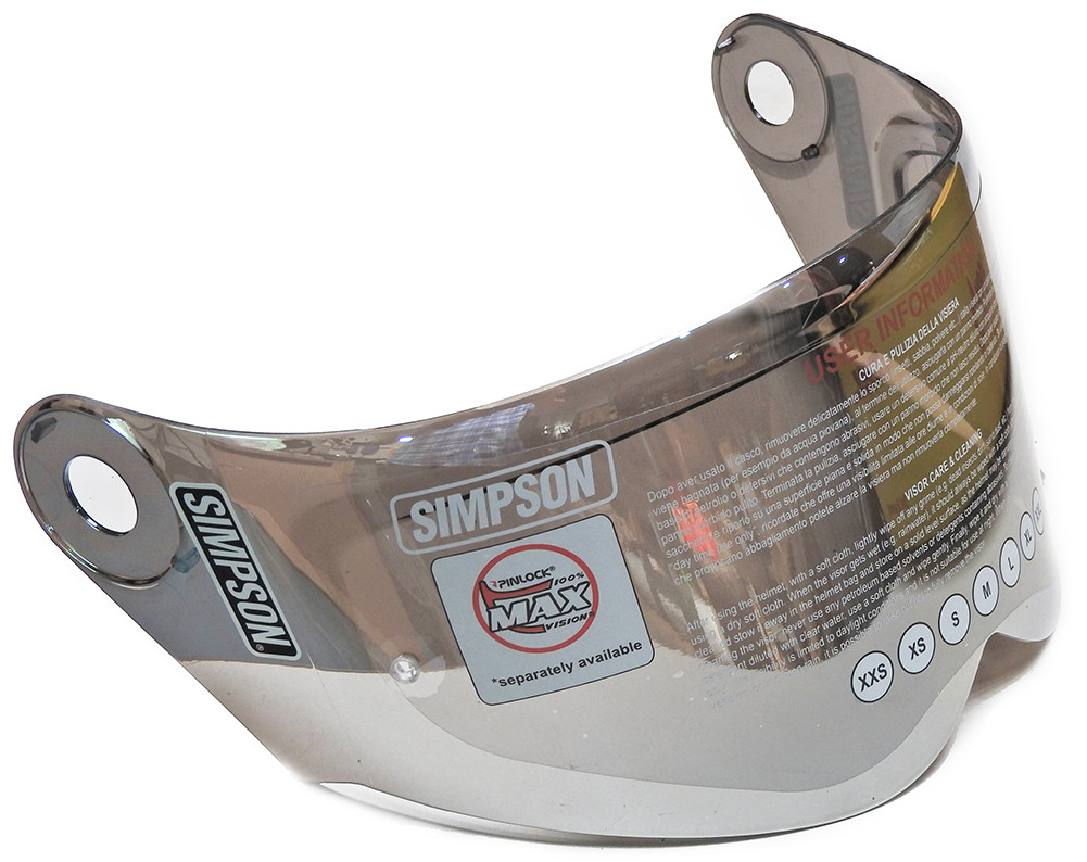 Simpson Darksome Mod Outer Visor Dark Black Smoke Tint