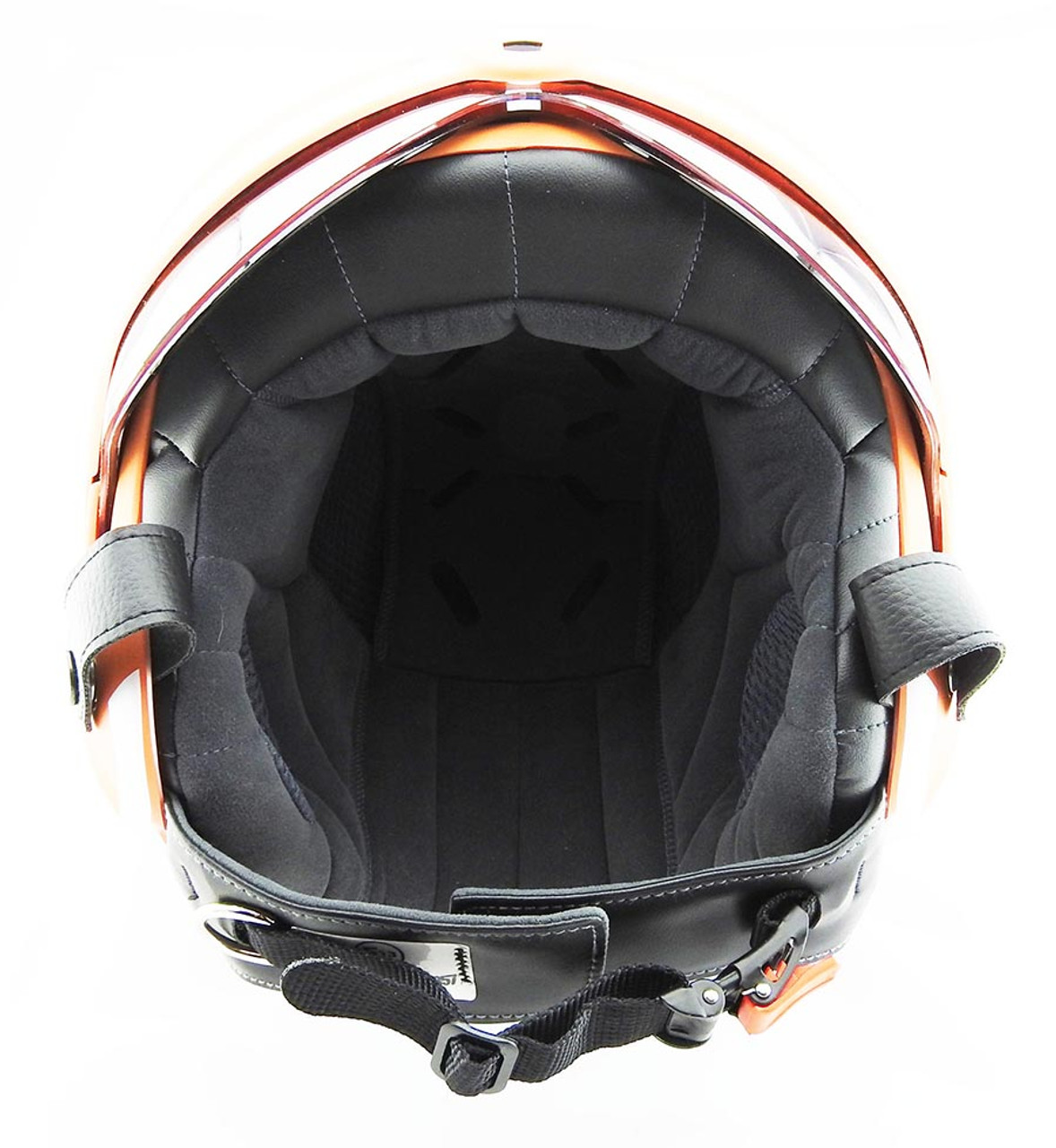 Open Face Scooter Helmet Osbe Gpa Aircraft Tornado Orange Army