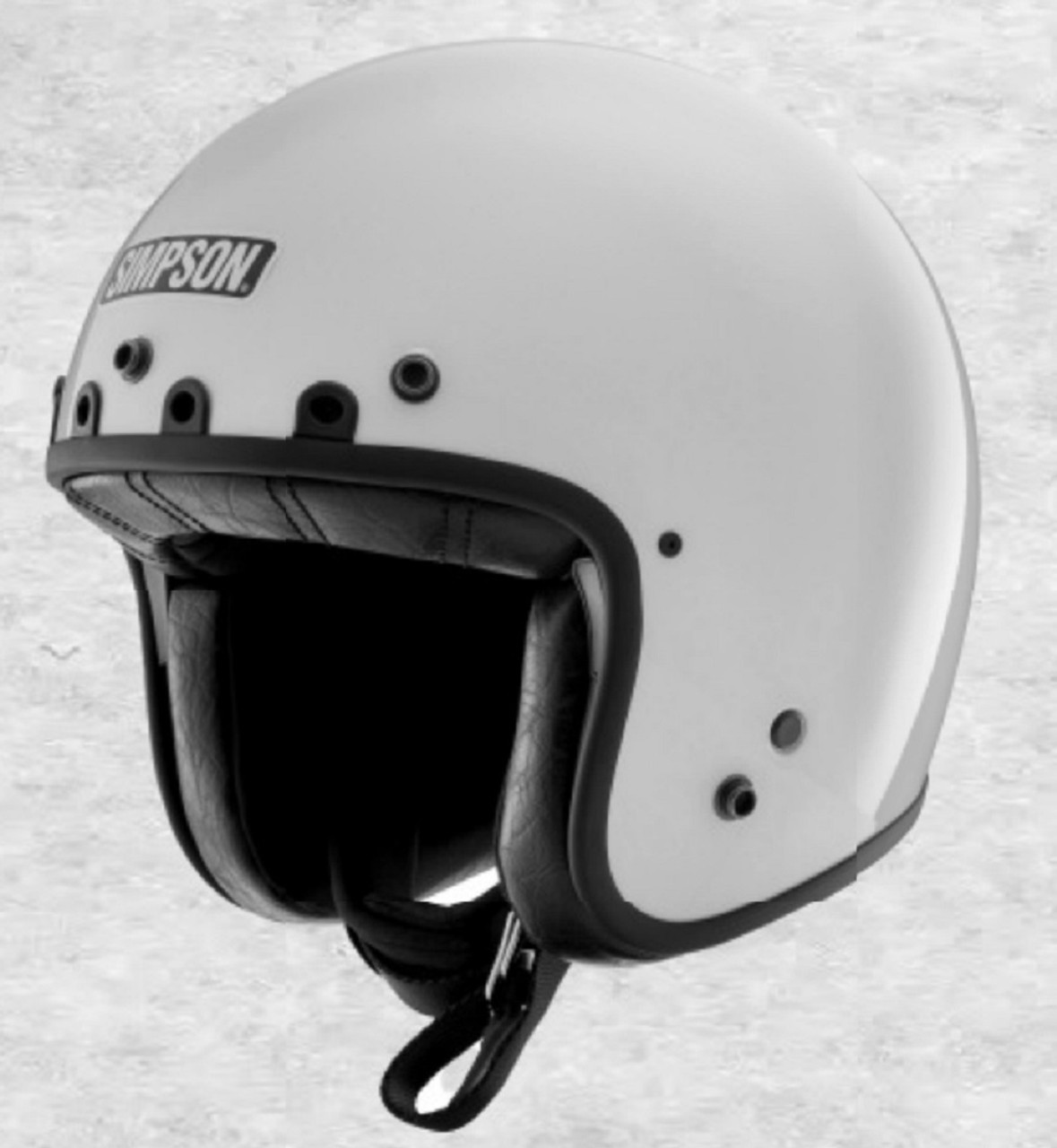 Simpson Chopper Helmet White