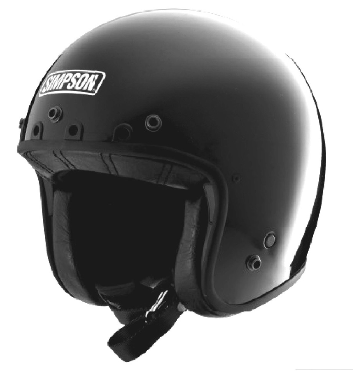 Simpson Chopper Helmet Gloss Black