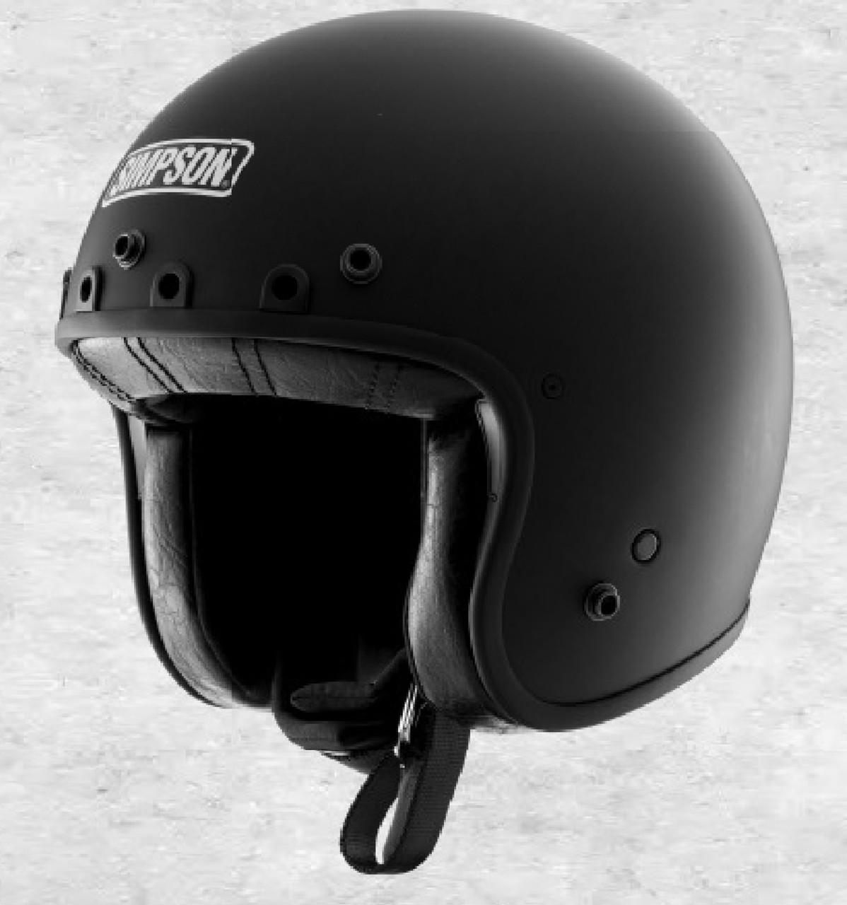 Simpson Chopper Helmet Matt Black