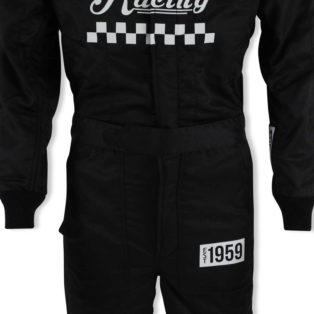 Simpson Adult Checkers Racing Suit Sfi 5 Black