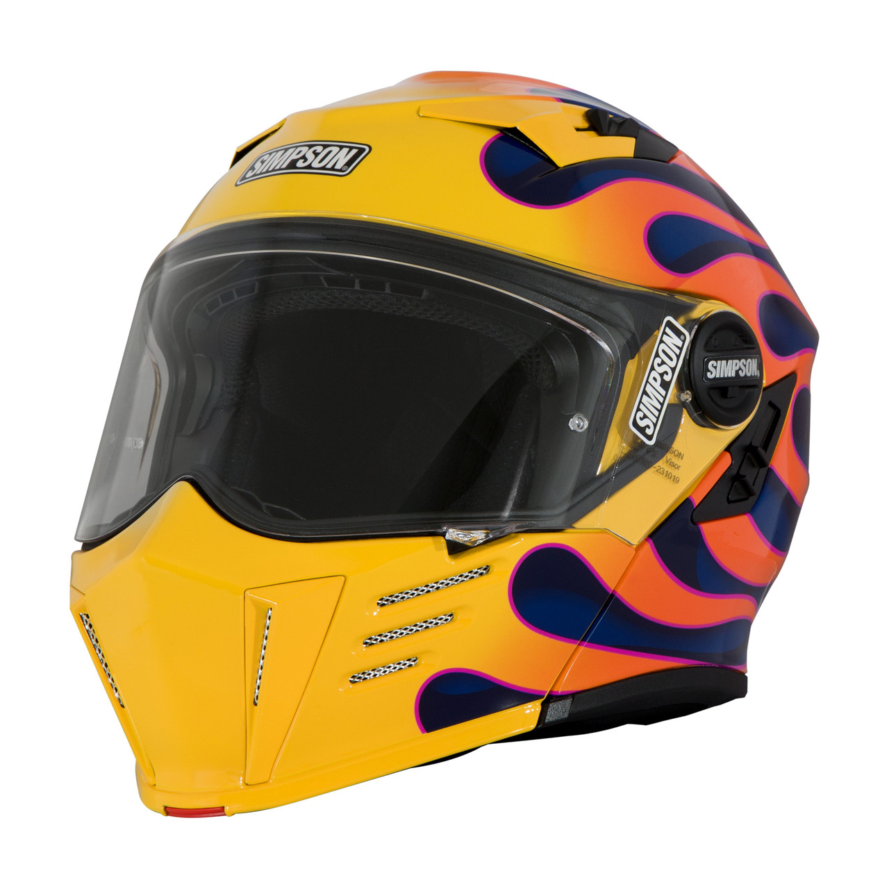 Simpson Ghost Bandit Flip Up Mod Helmet Ece Dot Road Legal Uk Darksome