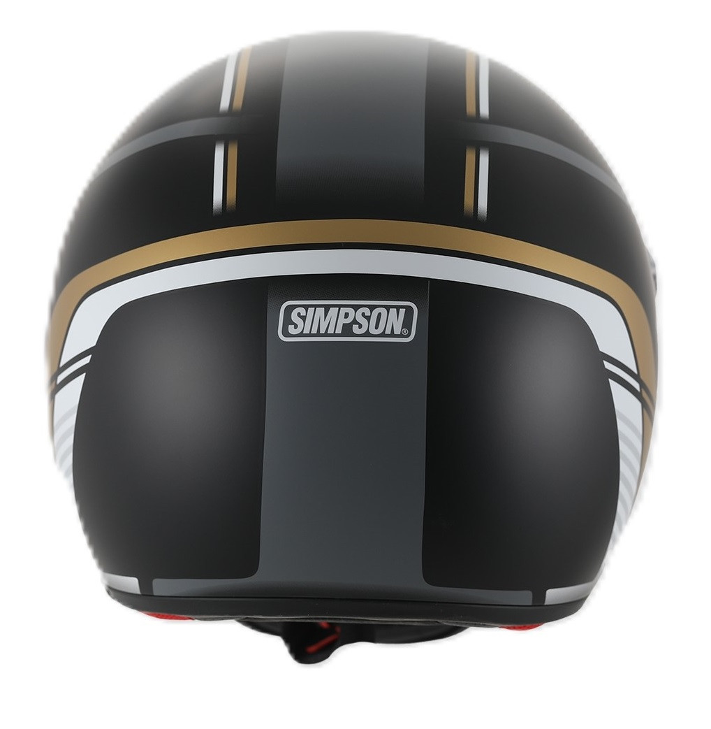 Simpson M30 Helmet Matt Black Gold TR859