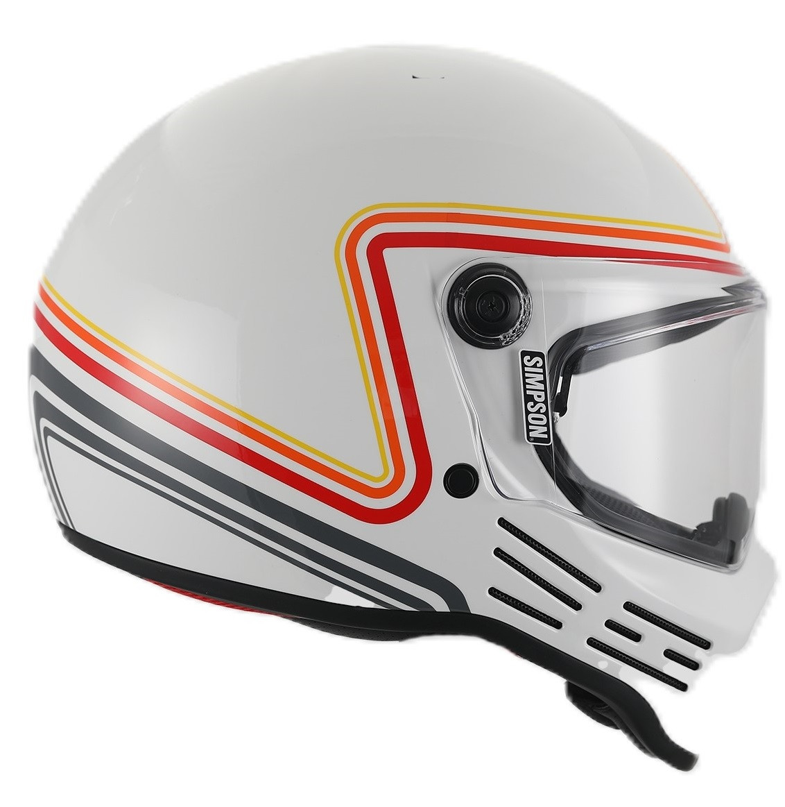 Simpson M30 Bandit Helmet Dot Approved White TR860 S-Xl ece2206