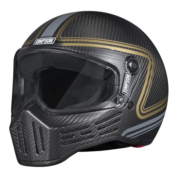 Simpson M30 Carbon Fibre Slipline Helmet TR860