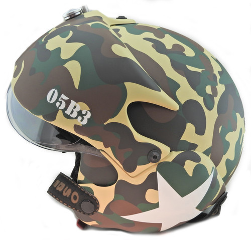 Open Face Scooter Helmet Osbe Gpa Aircraft Tornado Multicam Army