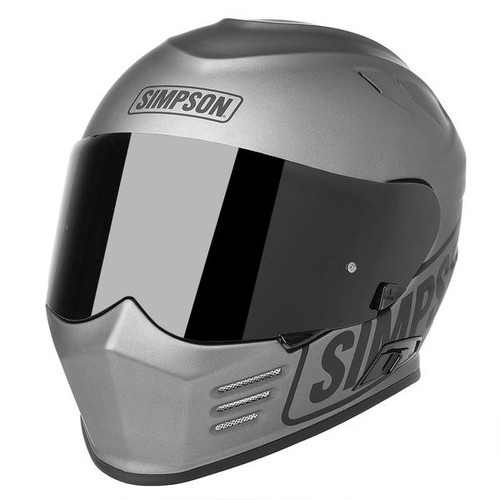 Simpson Venom Helmet Silver Logo