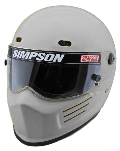 Simpson Super Bandit Helmet Snell Sa2020 Silver