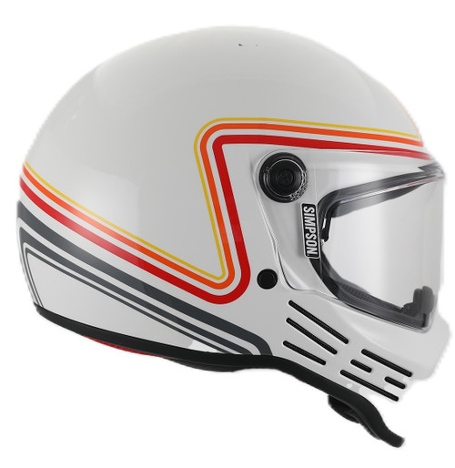 Simpson M30 Helmet Gloss White TR860