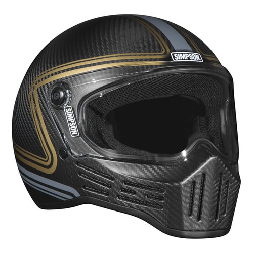 Simpson M30 Carbon Fibre Slipline Helmet TR860