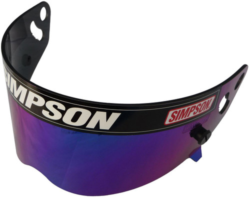 Simpson Helmet Blue Iridium Visor For Sa2010 Sa2015 Sa2020 Diamondback Speedway Rx