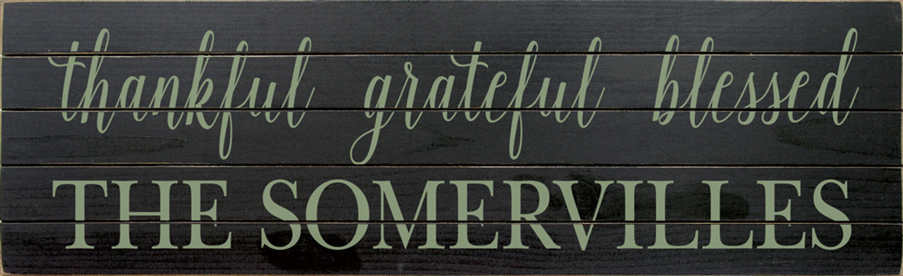 Grateful Thankful And Blessed Wood Engraved Noodle Board - Stove