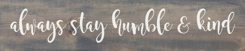 Wood Farmhouse-Style Humble & Kind Sign | Solid Pine Farmhouse Sign | Wood Signs With Sayings