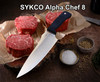 SYKCO Alpha Chef 8, Satin or Stonewashed Finish, AEBL Steel