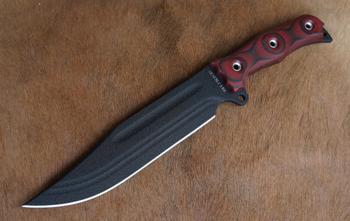 Coated Black with Black & Red G10